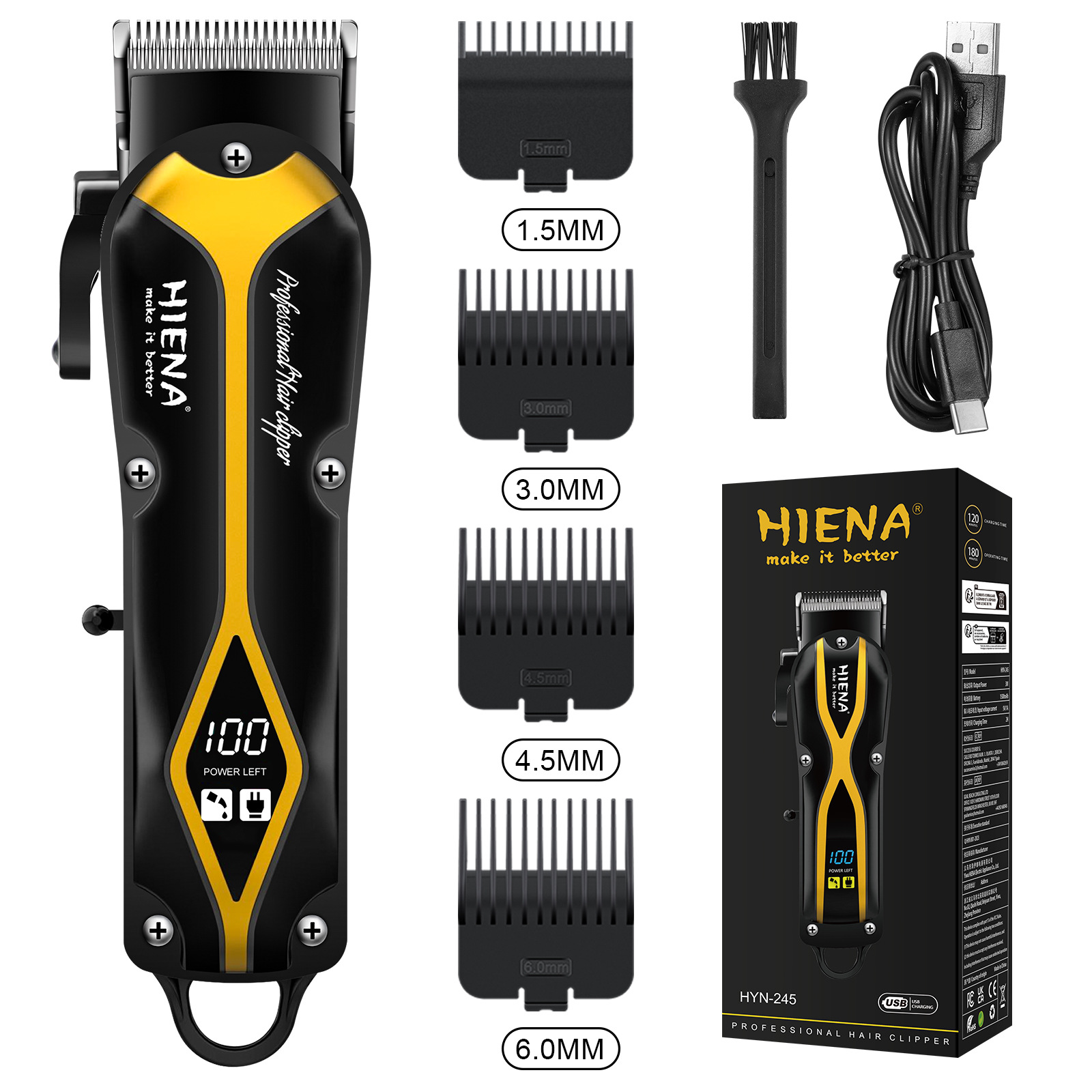 Hommes électrique tondeuse à cheveux barbier finition sans fil tondeuse à cheveux Rechargeable électrique visage barbe Machine de coupe de cheveux: Rouge
