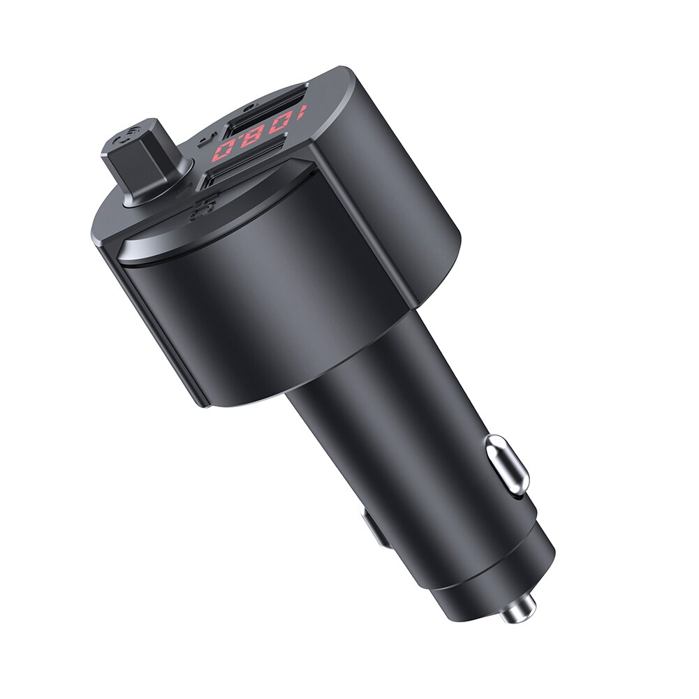 Fácil instalar interface usb para carro sem fio abs music player multifunções led backlight bluetooth transmissor fm adaptador de áudio