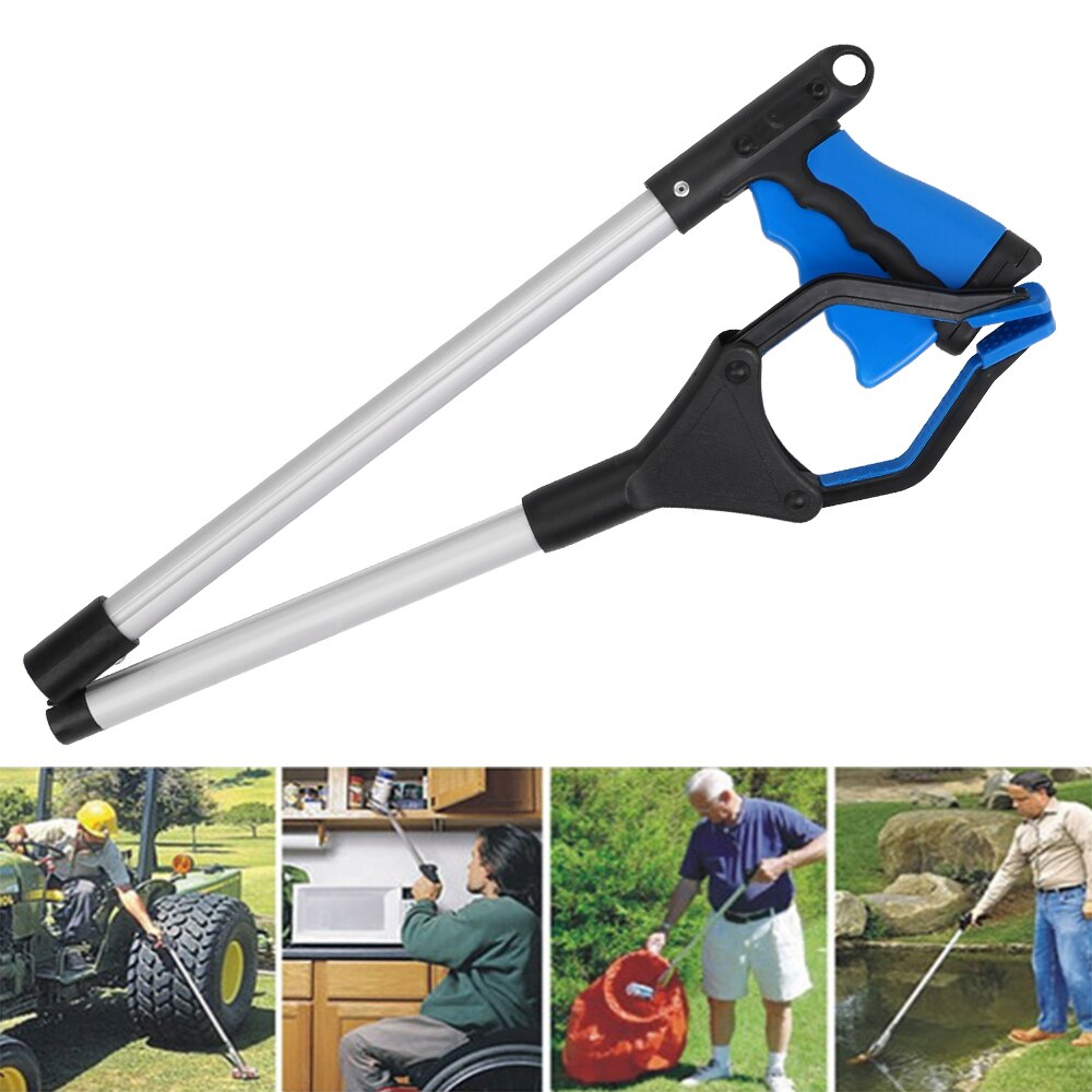 Herramientas de mano de recogida, extensor de pinza, recogedor de basura plegable, recogedores de basura plegables: 82cm