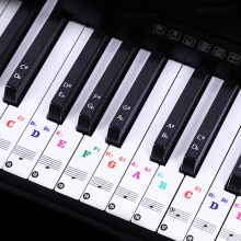 Transparent Removable Digital Piano And Keyboard Stickers For 37/49/88/61/54 Removable Label Electronic Key Sticker Set
