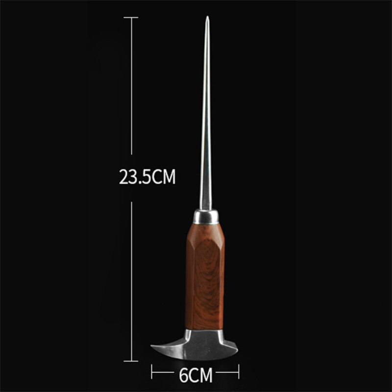 Japanese Ice Hammer Stainless Steel Three Pronged Ice Chipper With Wood Handle Ice Crushers for Cocktail Bartender Bar Tools: E