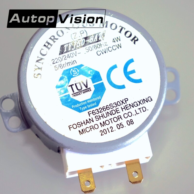 Micro-ondes,Moteur AC 220-240V 4W 6RPM 48mm Pour Plateau De Four à