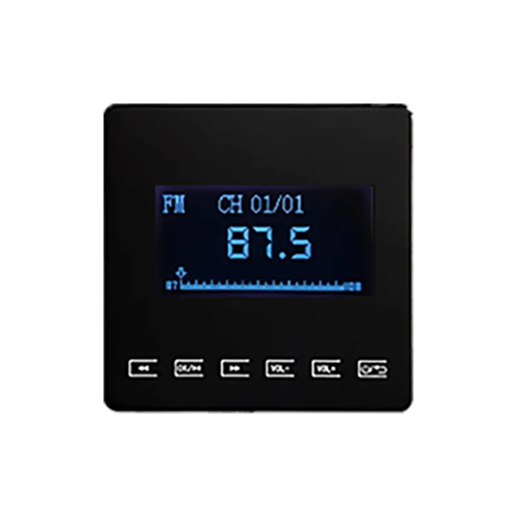 Bluetooth Wall Amplifier Mini bluetooth amplifier Home Audio System Touchkey Background Music Player connect to TV: Silver