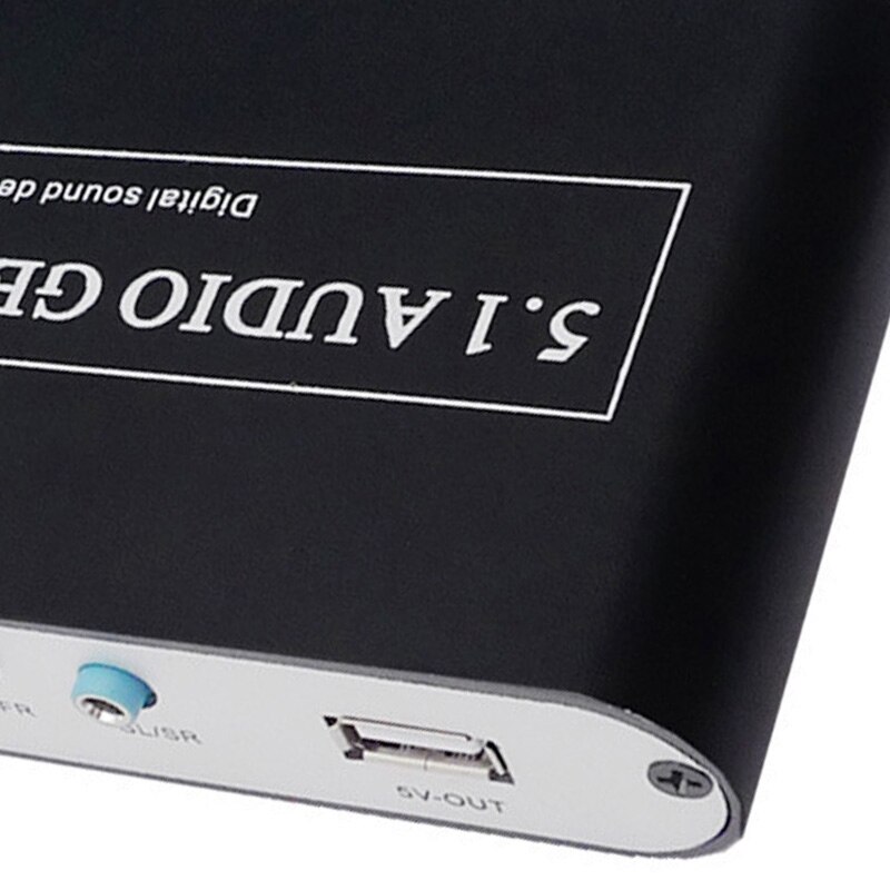 5.1 CH numérique o décodeur DTS/AC3/6CH numérique o convertisseur LPCM à 5.1 sortie analogique 2.1 pour DVD pc-prise US