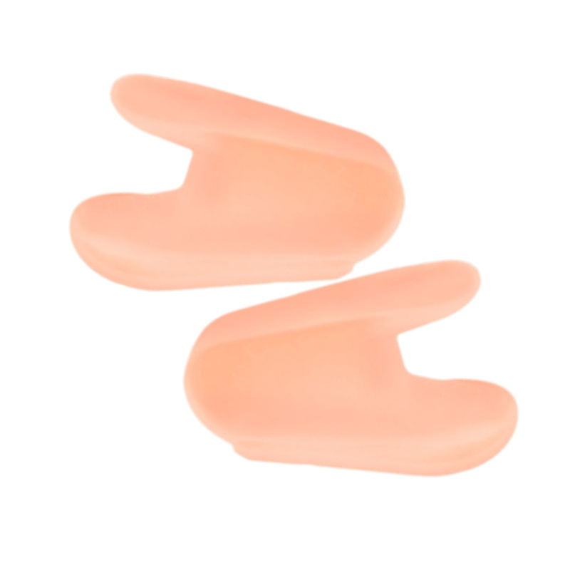 10 st = 5 par silikon benortoser för tummen, korrigerare för hallux valgus, tåseparator, fotvård, tumortoser, fotvårdsverktyg: Plommon