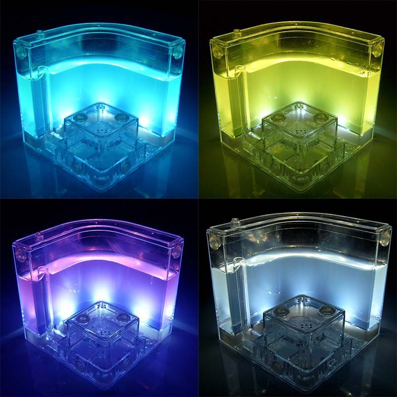 USB Colorful Insect Feeding Box with LED Light Ant Farm Ant House Castle Insect Box Ecological Toy Education Model