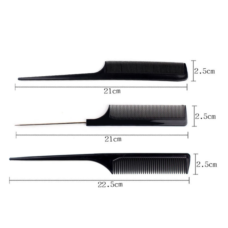 10Pcs Professionele Kammen Kits Kapsalon Kapper Kam Borstels Anti-Statische Haarborstel Hair Care Styling Gereedschap Set