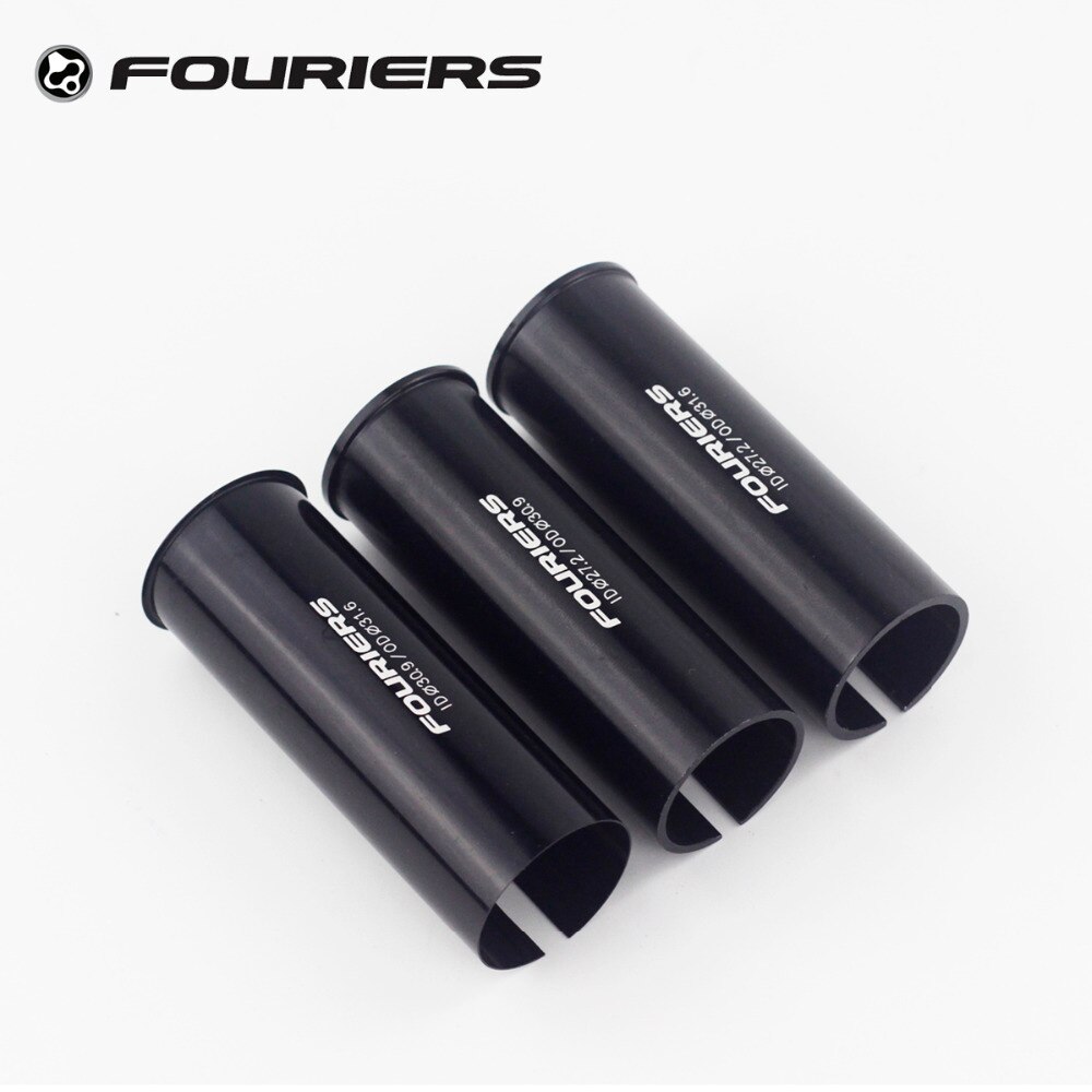 Fouriers-tubo adaptador para tija de sillín de bicicleta de aleación, convertidor de tubo adaptador, superligero, 30,9/31,6/27,2mm