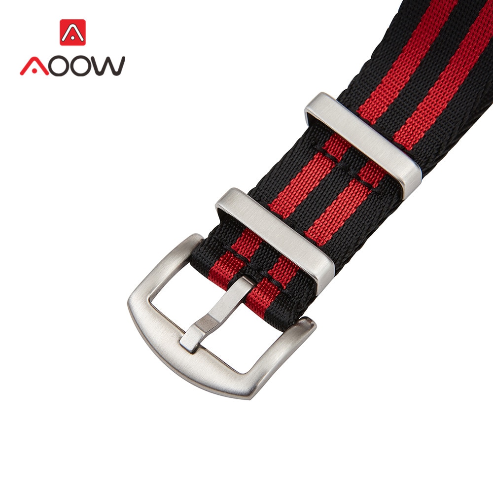 Heavy duty nylon nato horlogeband 20mm 22mm zulu band roestvrijstalen gesp heren vervangende armband horloge accessoires