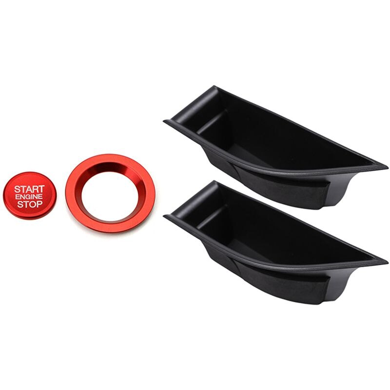 Keyless Engine Push Start Button & Surrounding Ring Compatible for Range Rover &Front Door Handle Storage Box