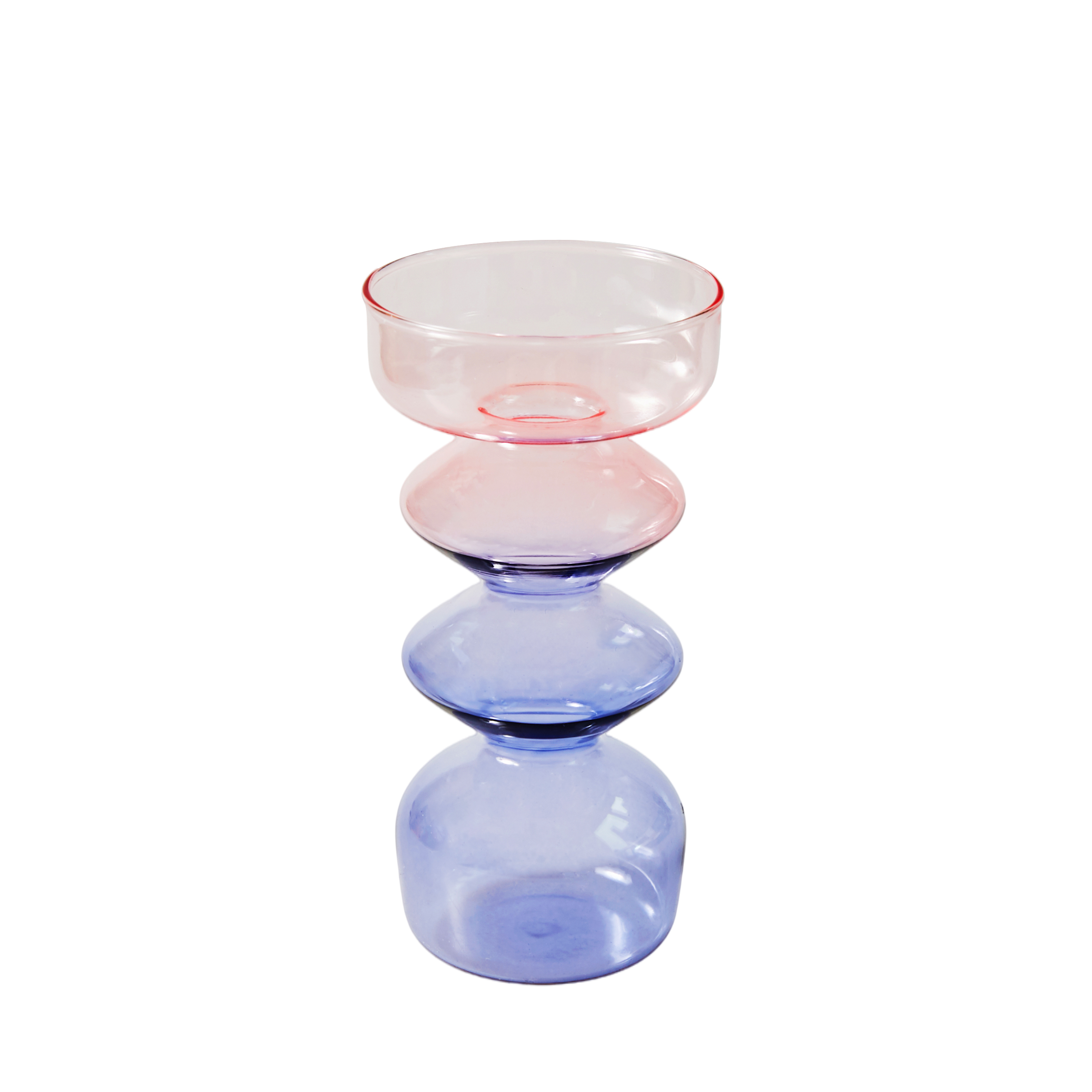 Bougeoirs en verre lilas fleuris, bougeoirs pour centre de Table de mariage, décoration de maison nordique, de noël: pinkLilac Diamound