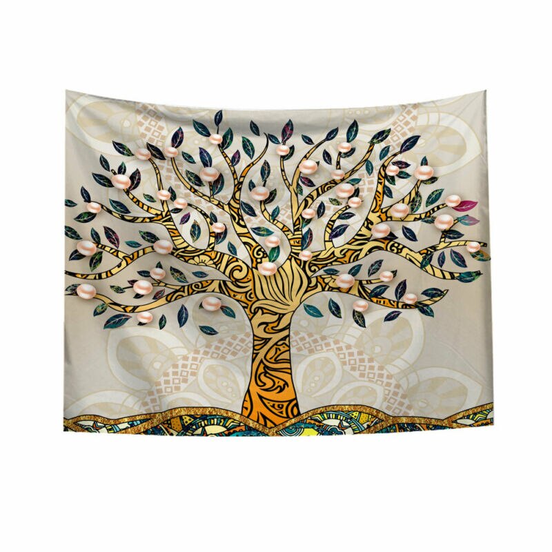 Bohemian Elephant Tapestry Indian Wall Hanging Print Bedspread Throw Home Decor