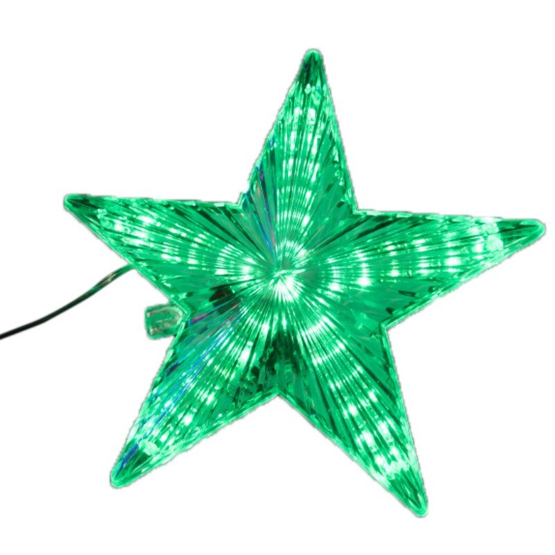 LED Light Up Christmas Tree Topper Star Xmas Tree Ornaments Party Home Decorations