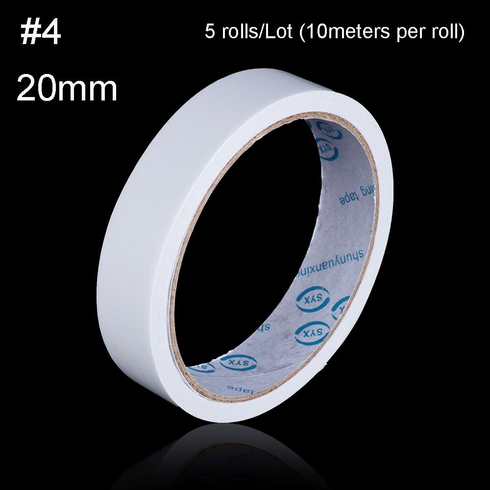 Ruban adhésif Double face puissant, 5 rouleaux/lot, pour montage, tampon de fixation: 20MM 200