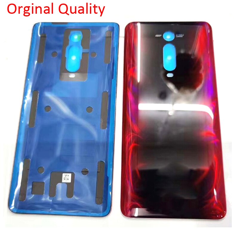 Back Glass Cover For Xiaomi Mi 9T MI9T pro Back Battery Housing Door Replacement Case For Redmi K20 Pro Rear Back Cover: Mi 9t  Red Original
