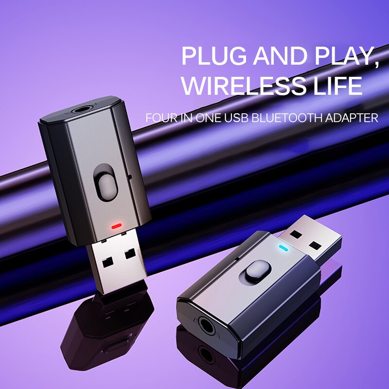 Wireless USB Bluetooth 5.0 Adapter Speaker Headphone Mouse Wifi Receiver 3.5mm Bluetooth Device for Speaker Computer
