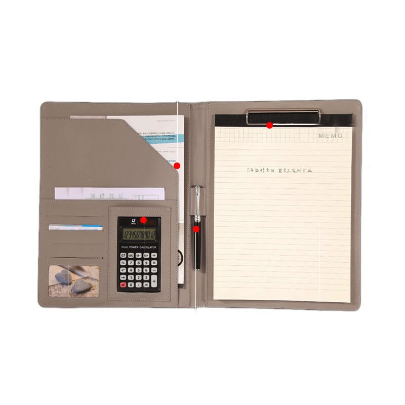 DIY Scarp Business Manager Padfolio Pink Black Man Advanced Folder Writing Pads Office School Supplies Clipboard Embossing File