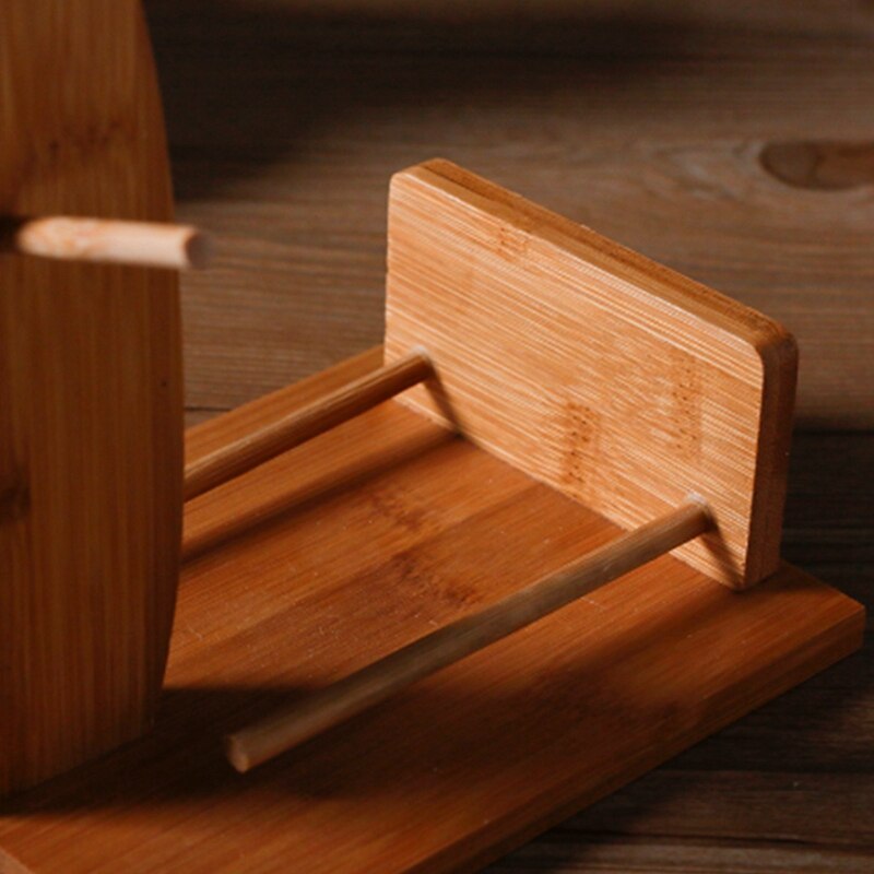 Kubek bambusowy uchwyt kubek kawy kubki na wodę półka wisząca biuro dom salon naturalnie drewniane kubek ociekacz robić przechowywania