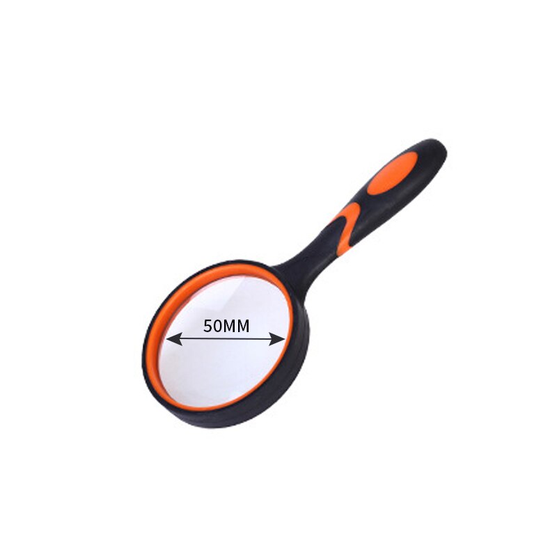 50/65/75/100mm Magnifying Glass Portable Handheld Magnifier for Jewelry Newspaper Book Reading Eye Glass: 50mm