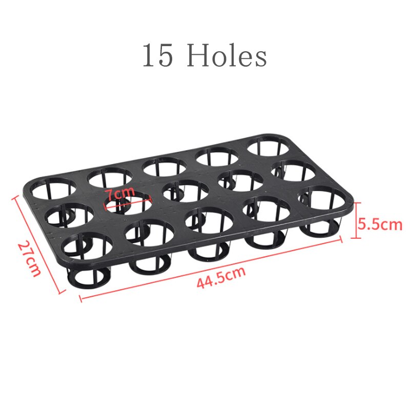 Plastic Nursery Pot 12/15 Holes Seed Grow Planter Box Greenhouse Seeding Garden Seed Pot Tray plant Seedling Tray Phalaenopsis: 15 holes