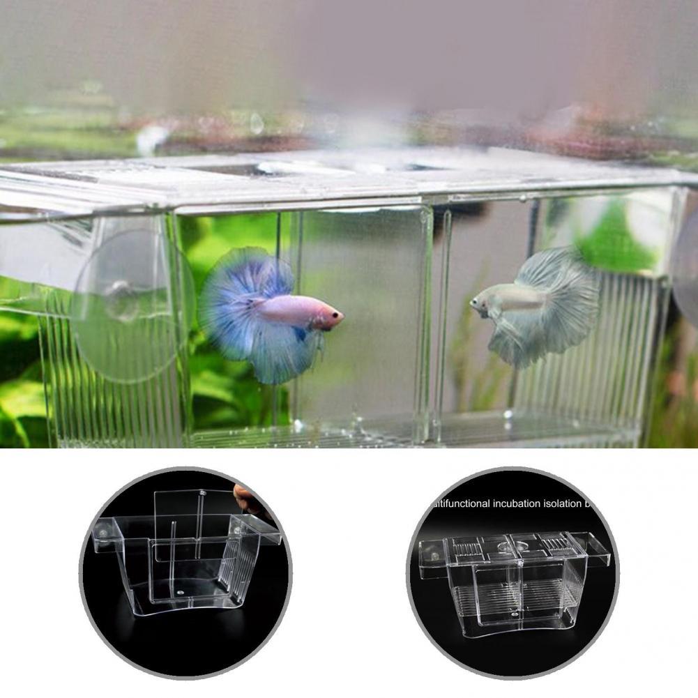 Plastic Durable Baby Fishes Shrimp Clownfish Breeding Box Self-floating Fish Isolation Box Eco-friendly for Guppy