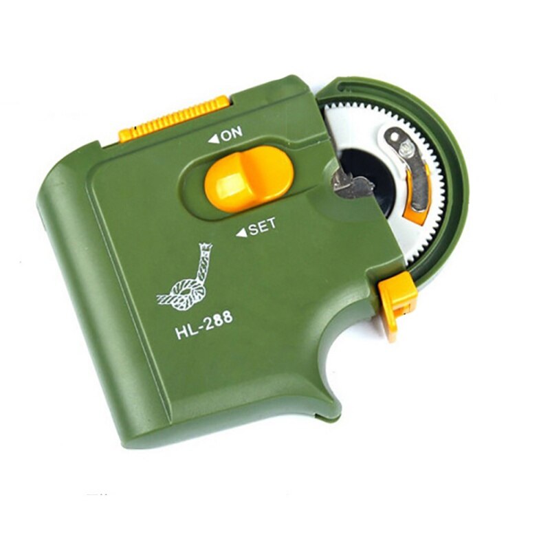 Automatische Draagbare Elektrische Vishaak Tier Machine Vissen Accessoires Tie Snelle Vishaken Lijn Koppelverkoop Apparaat Apparatuur: Green