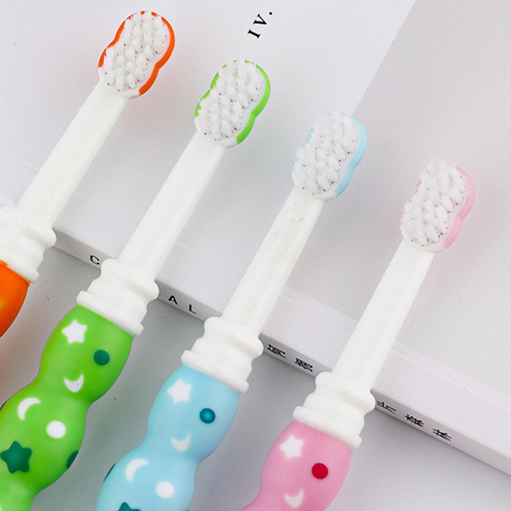 2 Pcs Children Toothbrush Soft Fur Protect Gums Kids Baby Small Head Toothbrushes Non-slip Handle 24BE