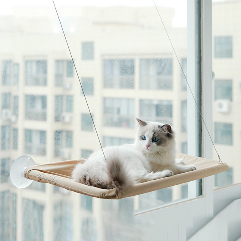 Pet Accessories Cat Hanging Beds Warm Comfortable Sunny Seat Window Mount Kitten Hammock Pet Shelf Seat Beds Bearing 20kg House