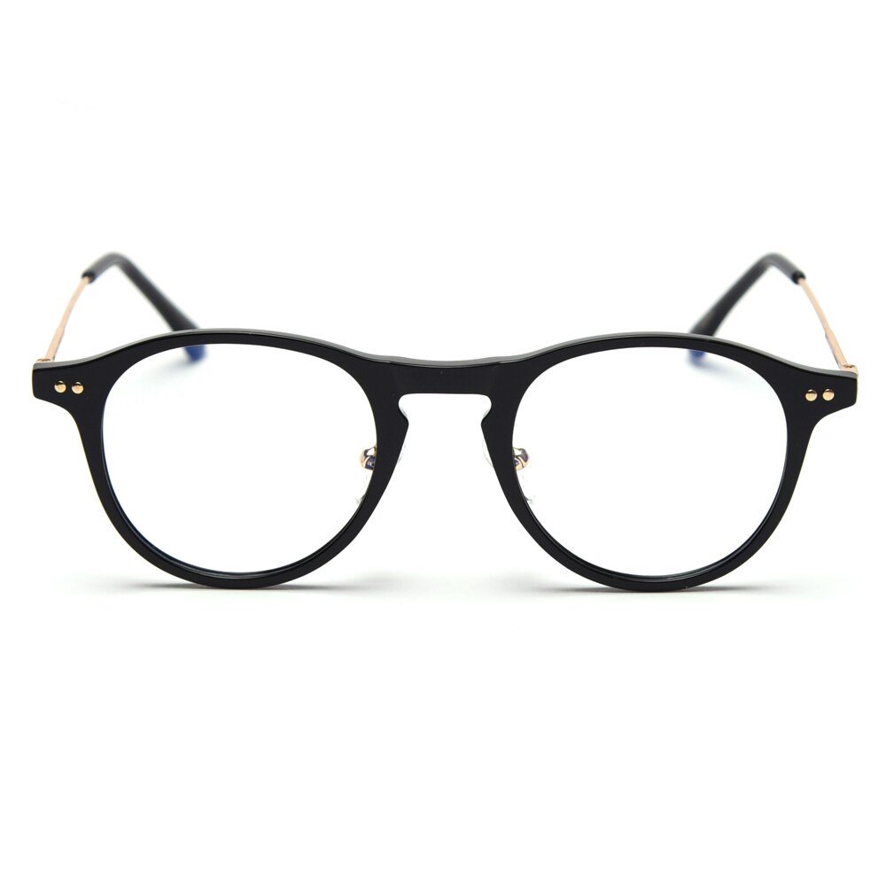 Peekaboo, gafas de filtro azul, mujeres, retro, transparente, gafas de ordenador para hombres, medio metal TR90, estilo coreano,
