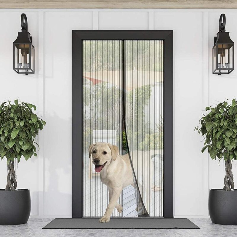 Summer Magnetic Screen Door Curtain Anti Mosquito Insect Fly Bug Curtains Automatic Closing Suitable For Bedroom Front Door