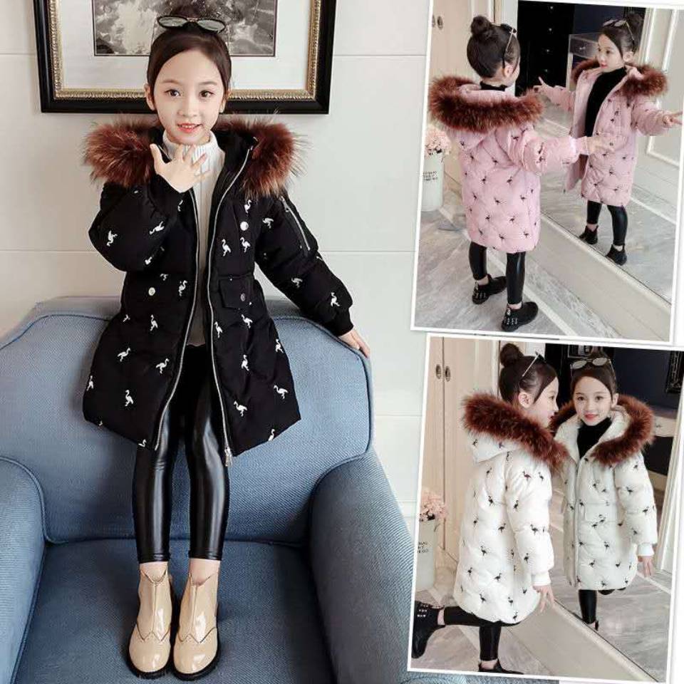 Girls Down Jacket Russia Winter Clothing Kids Warm Thick Coat Windproof Coats For 4-13 Year Girl Outerwear
