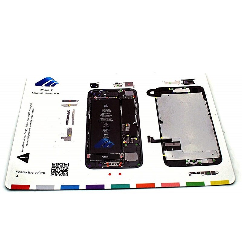 Magnetische schroefmat technic reparatiepad voor iphone, reparatietool voor iphone x xs xr xs max 8 8p 7 7p 6 6s 6p 6sp