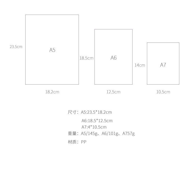 Coloffice PP Plastic Folder Frosted Filing Product Notebook Students Stationery Book Binder Folder Office Supplies 1PC