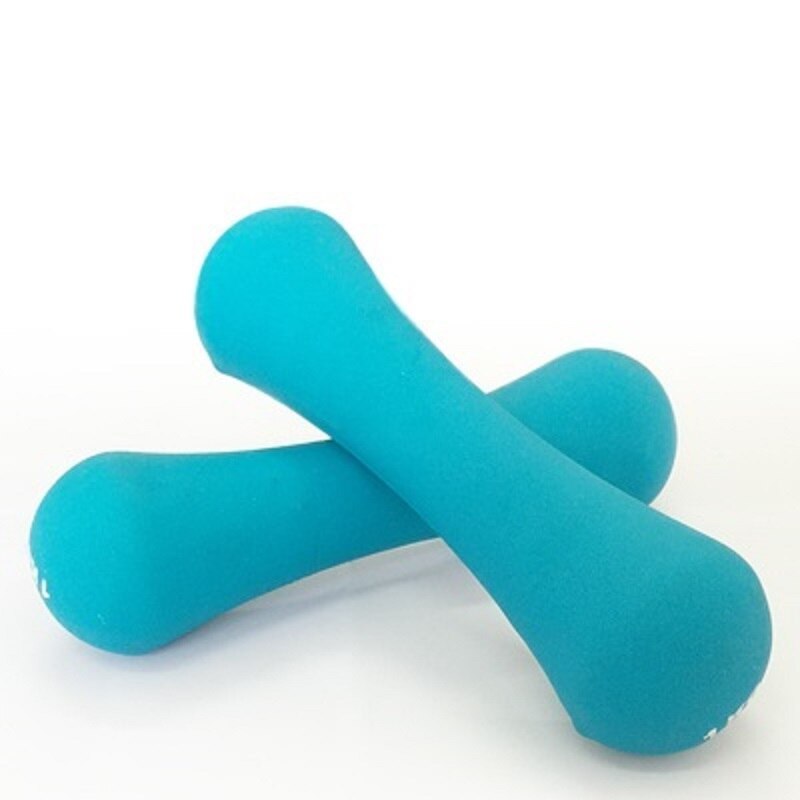 Plastic dip in dumbbell for women fitness dumbbells fitness weight dumbbells fitness body exercise dumbell kettlebell 1kg*2pcs