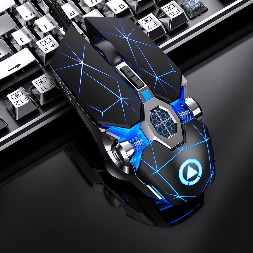 Mechanical Wired Silent Mouse 3200dpi 7 Buttons Backlit Computer Mouse Support Macro Definition Gaming Mouse