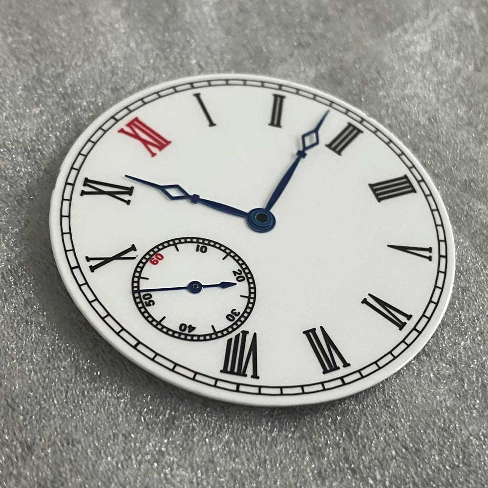 38.8mm White Watch Dial with or without Watch Hands No Luminous Watch Accessories Suitable for ETA 6497 / ST3600 Movements