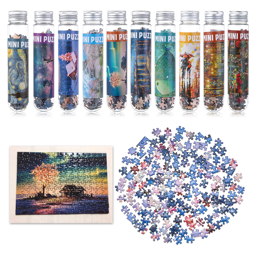 150 Pcs Mini Reageerbuis Puzzel Sterrenhemel Landschappen Olieverf Jigsaw Decomprimeren Speelgoed Volwassenen/Kinderen Educatief Hersenen Speelgoed