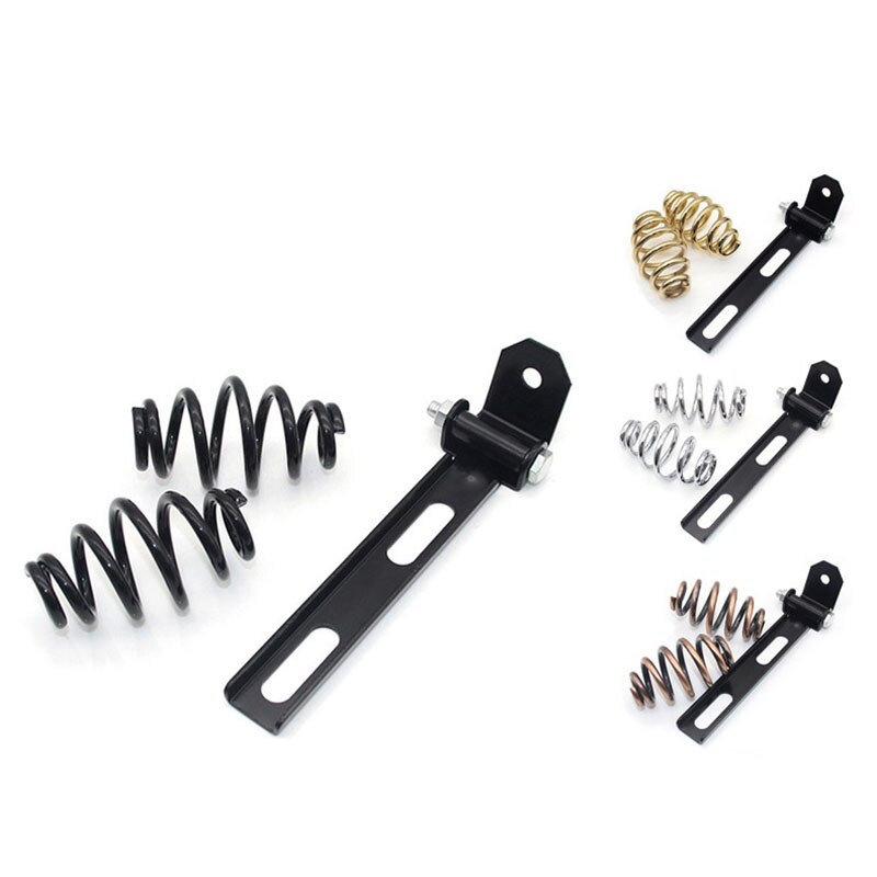 Setesadel sete brakett med 3 tommers fatfjær for -davidson dyna fatboy sportster softail  xl1200 xl883 bobber chopper