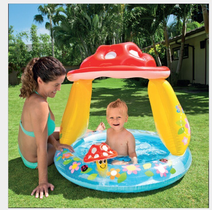 Oppustelige swimmingpool børn flyde baby pool til børn intex swimmingpools pvc oppustelige pools piscina hinchable: 57114 svampe