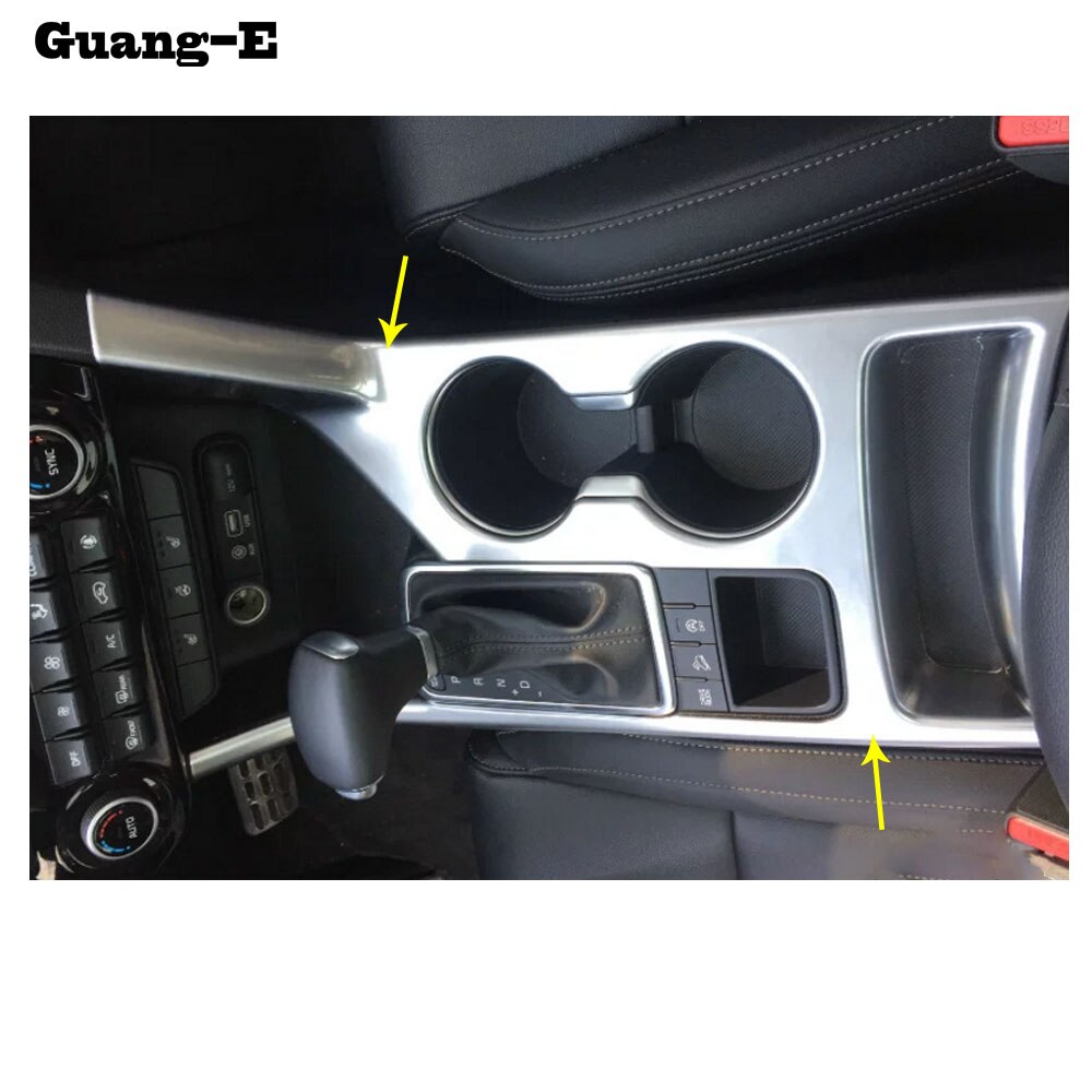 Auto Stylingdetector Versieringen Abs Chrome Center Console Bekerhouder Gear Armsteun Doos Panel 1 Pcs Voor Kia Sportage KX5