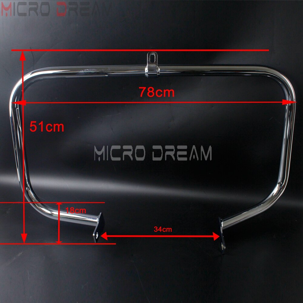 Chrome Engine Guard Protector Iron Highway Crash Bar For Honda Shadow Aero VT400 VT750 VT750C VT 750 750C 400 2004 2007