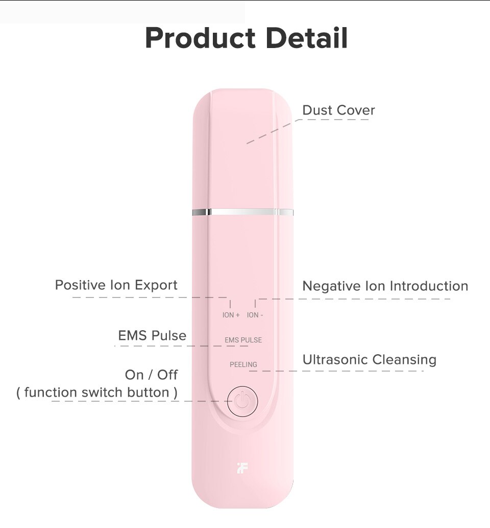 inface scrubber in face peeling facial deep clear rechargeable beauty tool Facial Massager for girl