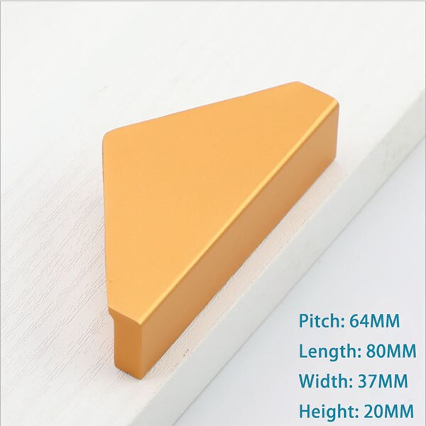 Half Round Drawer Knob Kitchen Cabinet Handles Door Pull Gold Black Copper Brushed Matte Zinc Alloy Triangle Furniture Hardware: E