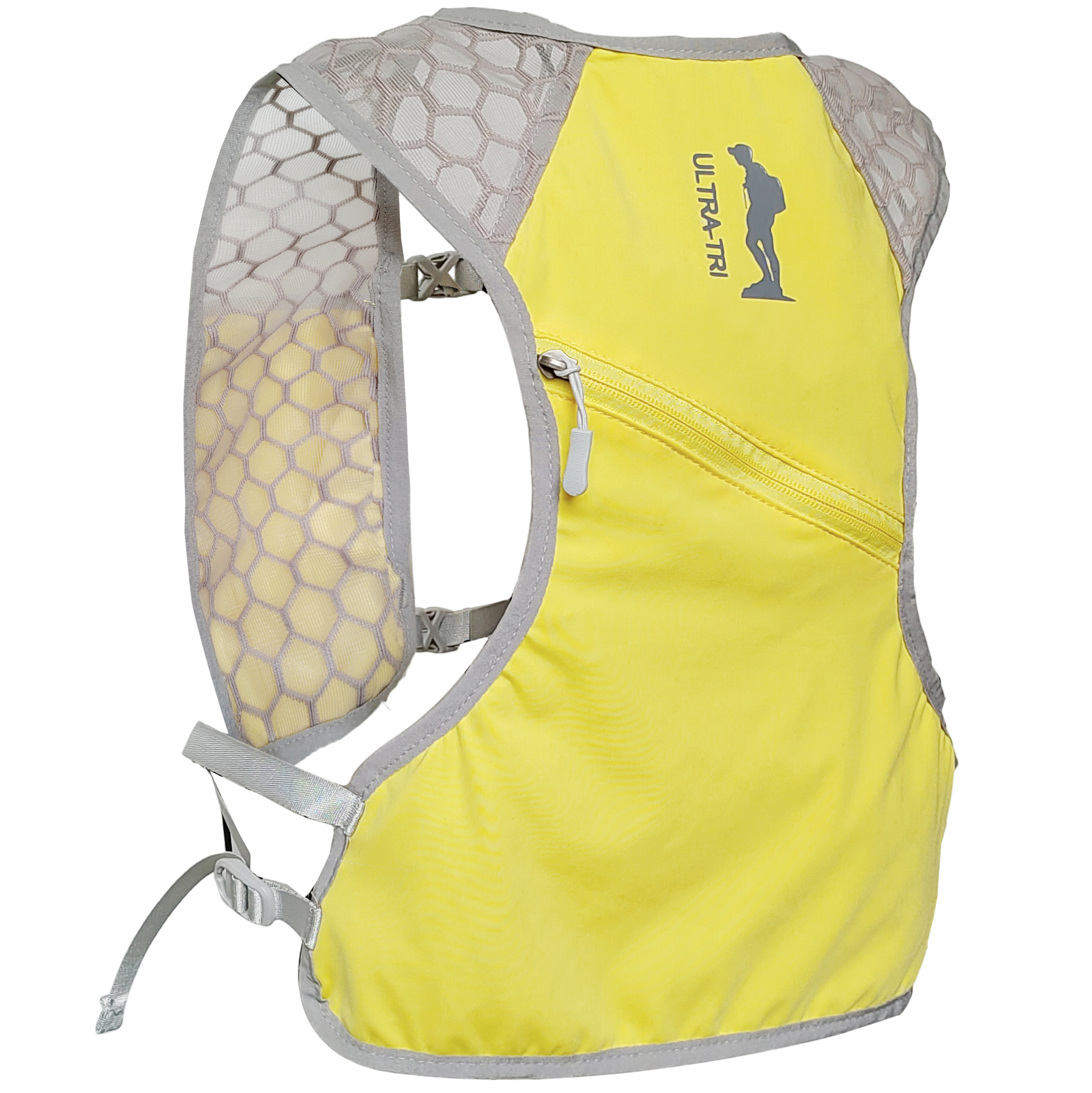 Ultra-tri trailrunning vest lichtgewicht fiets- en wandelrugzakken hydratatiepacks 3l: Gele kleur