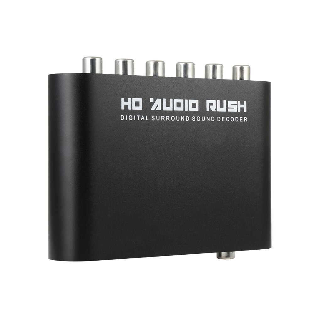 Decodificador de Audio Dolby Digital 5,1 Dts/Ac-3, convertidor óptico a RCA de 5,1 canales, adaptador de Audio de sonido, convertidor y amplificador EU