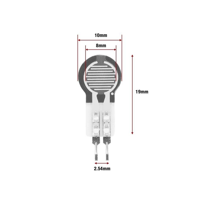kraft sensor ,2 stk 20g-2kg høy presis motstandstype tynn film trykk sensor sensor