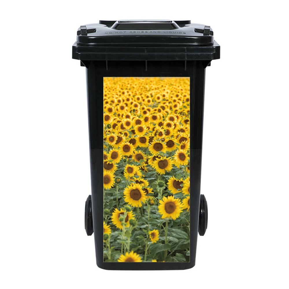 Outdoor Prullenbak Sticker Vinyl Natuurlijke Groene Planten Boeket Zelfklevende Trush Keuken Wheelie Bin Stickers Vuilnisbakken Stickers