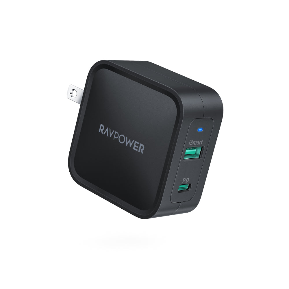 RAVPower PD pioneer 65W GaN Tech USB C wall charger fast portable Huawei Xiaomi iPhone charger fast charger laptop PD charger: US plug balck