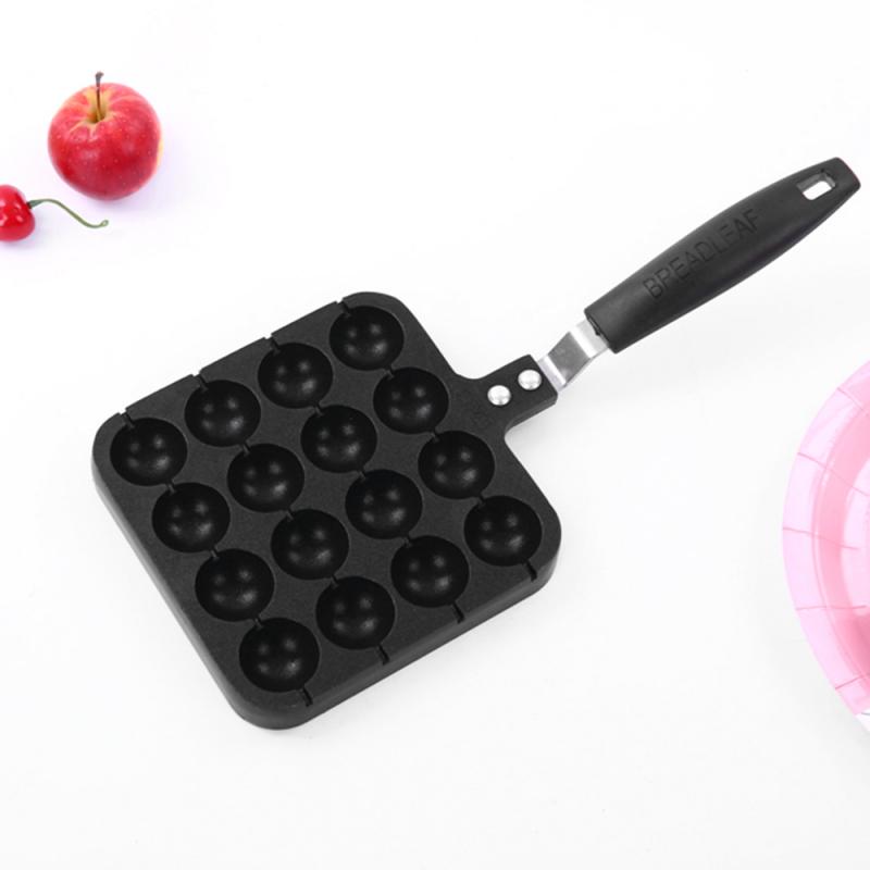 Sartén antiadherente Takoyaki de 16 agujeros, parrilla de cocina, bandeja de aluminio para hornear bolas de pulpo, plato para pastel, parrilla para cocinar albóndigas