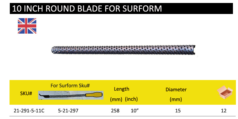 Stanley One Surform Messer Ersatz flach fein halbrund konvexe Klinge flache RASP Feile Entfernen Füllschaum 2-1/2" 5-1/2" 10": 100mm